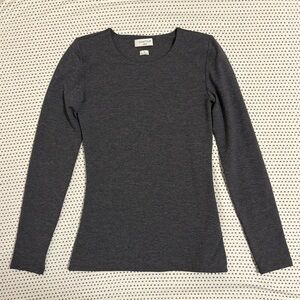 Aritzia Dark Gray Long Sleeve Top